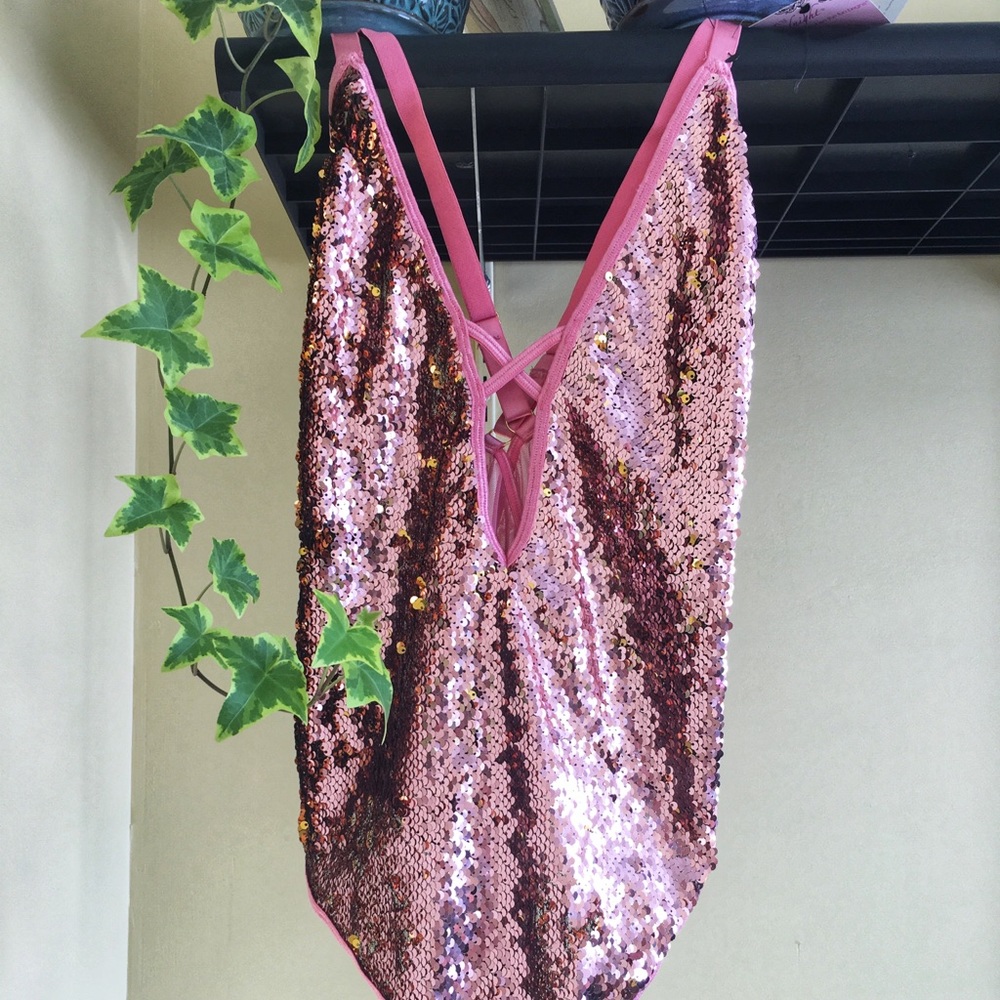 Brand New -Plus Size Sequin Teddy- BodySuit